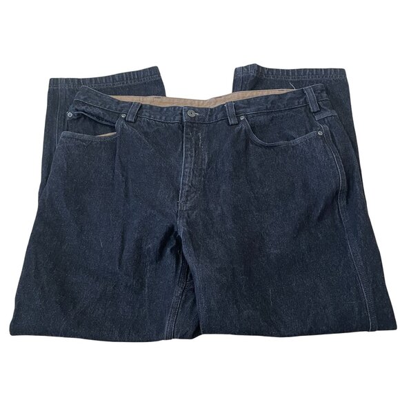 Duluth Trading Ballroom Relaxed Fit Jeans Men's Size 42x30 Black Denim - Picture 2 of 5